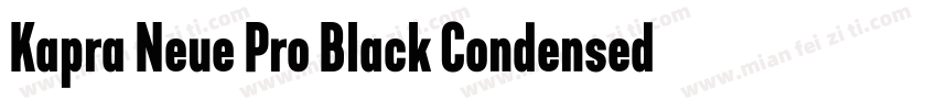 Kapra Neue Pro Black Condensed Roun字体转换